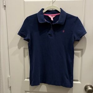 Lilly Pulitzer Navy Blue Polo Shirt